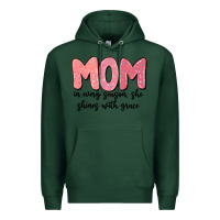 Sports Green mom in every season, she shines with grace Premium Hoodie - MaliasSmallBusiness