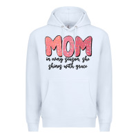 White mom in every season, she shines with grace Premium Hoodie - MaliasSmallBusiness
