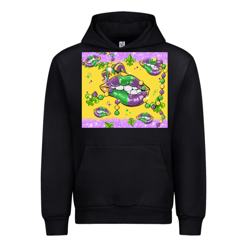 Mardi Gras Lips Urban Hoodie by MaliasSmallBusiness | Teevron