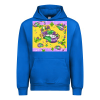 Cobalt mardi gras lips Urban Hoodie - MaliasSmallBusiness