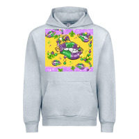 Heather Grey mardi gras lips Urban Hoodie - MaliasSmallBusiness