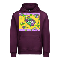Mauve Wine mardi gras lips Urban Hoodie - MaliasSmallBusiness