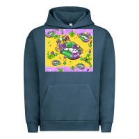 Pigment Midnight Navy mardi gras lips Urban Hoodie - MaliasSmallBusiness