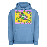 Pigment Pebble Blue mardi gras lips Urban Hoodie - MaliasSmallBusiness