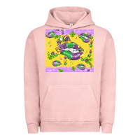 Pigment Salmon mardi gras lips Urban Hoodie - MaliasSmallBusiness