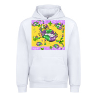 White mardi gras lips Urban Hoodie - MaliasSmallBusiness