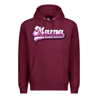 Burgundy Mama Leopard Premium Hoodie - RanaPortraitStore
