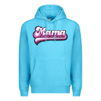 Ocean Blue Mama Leopard Premium Hoodie - RanaPortraitStore