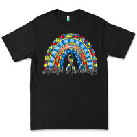 Black autism awareness rainbow Premium Tee - RacoonDesign