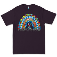 Plum autism awareness rainbow Premium Tee - RacoonDesign