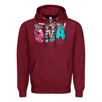 Burgundy cna Zipper Hoodie - texasbilliewilder
