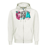 Oatmeal Heather cna Zipper Hoodie - texasbilliewilder