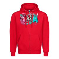 Red cna Zipper Hoodie - texasbilliewilder