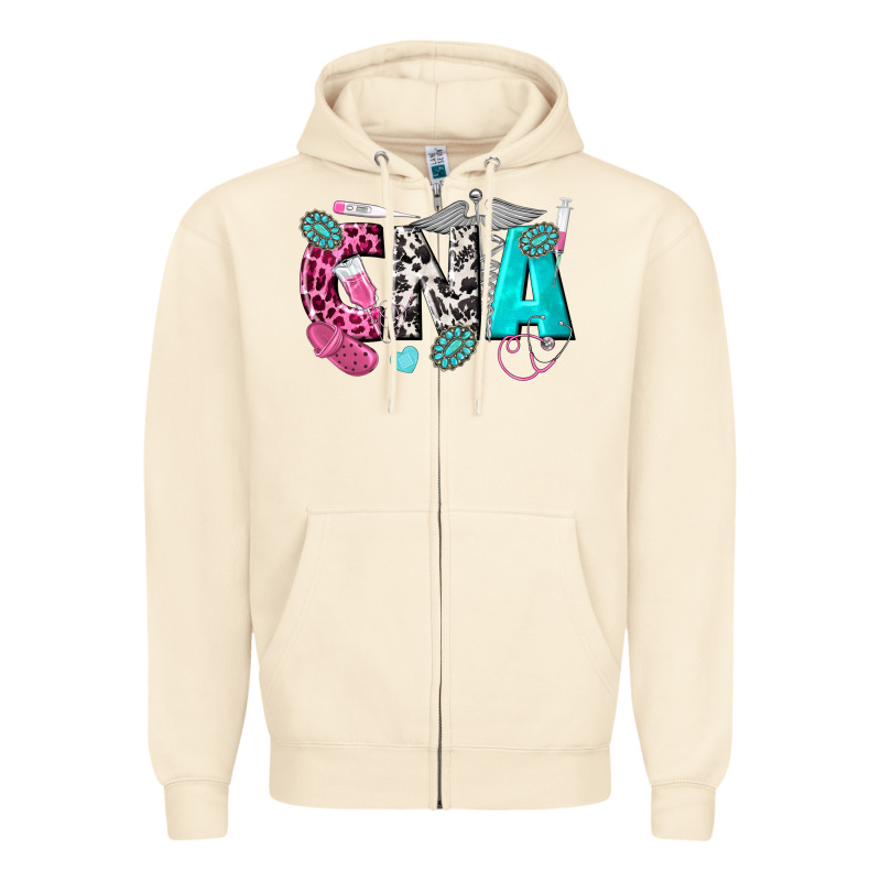 Cna Zipper Hoodie by texasbilliewilder | Teevron