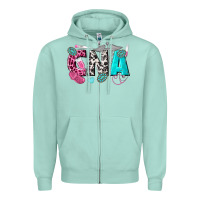 Seafoam cna Zipper Hoodie - texasbilliewilder