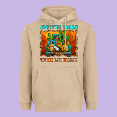 Country Roads Take Me Home Heavyweight Hoodie Designed By Hra Design Shop