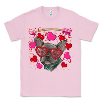 Bubblegum Pink valentine's day french bulldog puppy Classic Tee - RanaPortraitStore