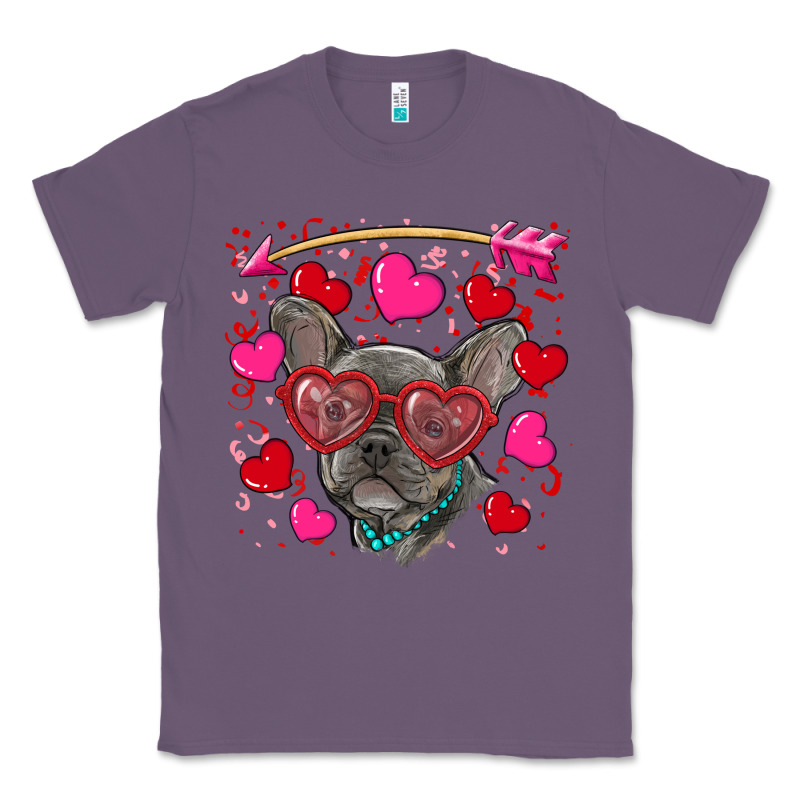 Valentine's Day French Bulldog Puppy Classic Tee by RanaPortraitStore | Teevron