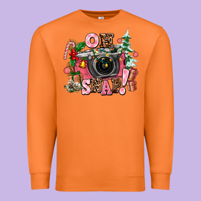 Christmas Oh Snap Premium Sweatshirt Designed By Adodesignshop