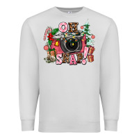 Dove Grey christmas oh snap Premium Sweatshirt - AdoDesignShop