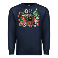 Navy christmas oh snap Premium Sweatshirt - AdoDesignShop