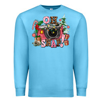 Ocean Blue christmas oh snap Premium Sweatshirt - AdoDesignShop
