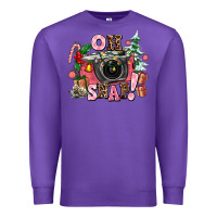 Purple christmas oh snap Premium Sweatshirt - AdoDesignShop