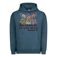 Pigment Midnight Navy his mercies are new every morning Urban Hoodie - MaliasSmallBusiness