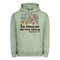 Pigment Oil Green his mercies are new every morning Urban Hoodie - MaliasSmallBusiness