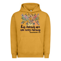Pigment Peanut Butter his mercies are new every morning Urban Hoodie - MaliasSmallBusiness