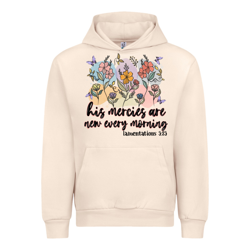 His Mercies Are New Every Morning Urban Hoodie by MaliasSmallBusiness | Teevron