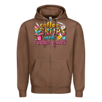 Chestnut coffee scrubs and rubber gloves Zipper Hoodie - texasbilliewilder