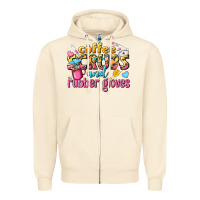 Sandshell coffee scrubs and rubber gloves Zipper Hoodie - texasbilliewilder