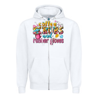 White coffee scrubs and rubber gloves Zipper Hoodie - texasbilliewilder