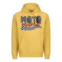 Antique Gold moto mama Premium Hoodie - MaliasSmallBusiness