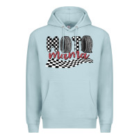 Blue Mist moto mama Premium Hoodie - MaliasSmallBusiness