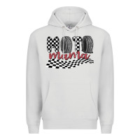Dove Grey moto mama Premium Hoodie - MaliasSmallBusiness