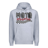 Heather Grey moto mama Premium Hoodie - MaliasSmallBusiness