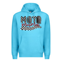 Ocean Blue moto mama Premium Hoodie - MaliasSmallBusiness