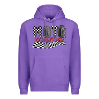 Purple moto mama Premium Hoodie - MaliasSmallBusiness
