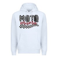 White moto mama Premium Hoodie - MaliasSmallBusiness