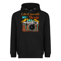 Black collect moments not things sunflower gemstone vintage camera Heavyweight Hoodie - FaDigitalArtStudio