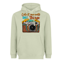 Matcha collect moments not things sunflower gemstone vintage camera Heavyweight Hoodie - FaDigitalArtStudio