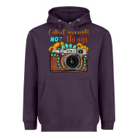 Plum collect moments not things sunflower gemstone vintage camera Heavyweight Hoodie - FaDigitalArtStudio