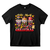 Black Nuts About Christmas Heavy Core Tee - CowhideDigitalArt
