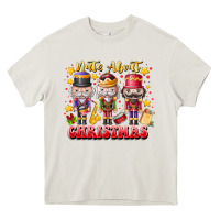 Cream Nuts About Christmas Heavy Core Tee - CowhideDigitalArt