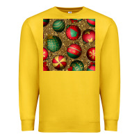 Lemon christmas ornaments and leopard seamless pattern Premium Sweatshirt - BundleAndBundleShop