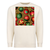 Sandshell christmas ornaments and leopard seamless pattern Premium Sweatshirt - BundleAndBundleShop