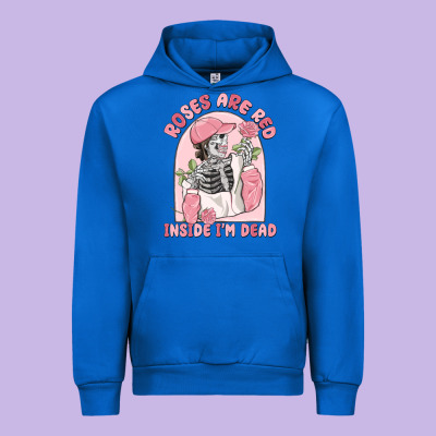 Roses Are Red Inside I'm Dead Urban Hoodie Designed By Maliassmallbusiness