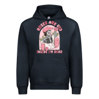 Navy roses are red inside i'm dead Urban Hoodie - MaliasSmallBusiness